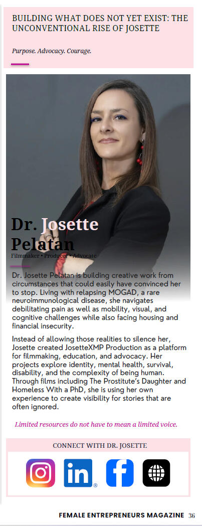 Female Entrepreneurs Magazine: Featuring Dr. Josette Pelatan
